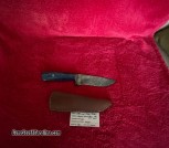 Damascus ladder pattern Bowie knife